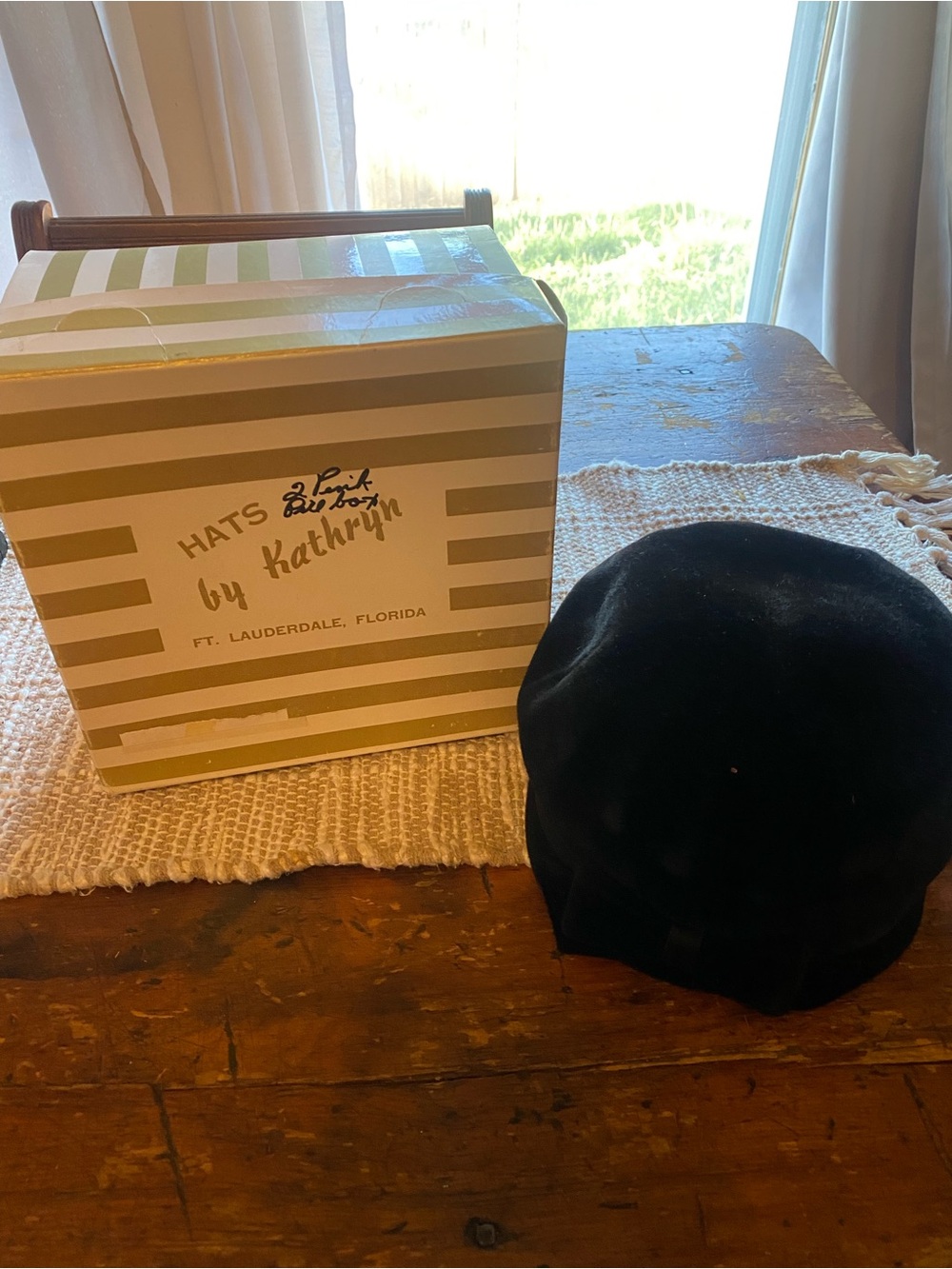Kathryn Black Velvet Women's Beret